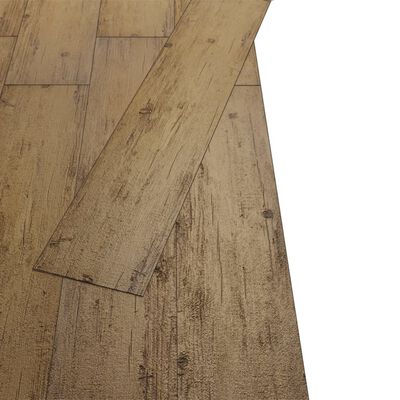 vidaXL Non Self-adhesive PVC Flooring Planks 4.46 m² 3 mm Walnut Brown