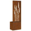 vidaXL Garden Privacy Screen Rusty 50 x 140 cm Weathering steel