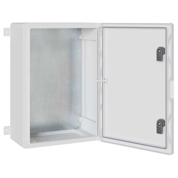 vidaXL Control Cabinet Grey 42 x 19.5 x 50 cm ABS Plastic
