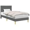 vidaXL Bed Frame with Headboard Dark Grey 90 x 190 cm Fabric
