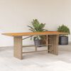 vidaXL Garden Table with Acacia Wood Top Beige 190x80x74 cm Poly Rattan