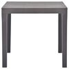 vidaXL Garden Table Mocca 78x78x72 cm Plastic
