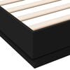 vidaXL Bed Frame with LED without Mattress Black 120x200 cm