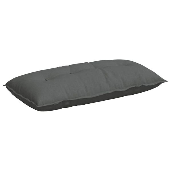 vidaXL Back Pillow Dark Grey 100 x 19 x 50 cm Fabric