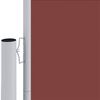 vidaXL Retractable Side Awning Brown 220x1200 cm