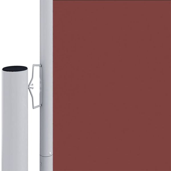 vidaXL Retractable Side Awning Brown 220x1200 cm