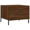 vidaXL Coffee Table Brown Oak 50x50x40 cm Engineered Wood