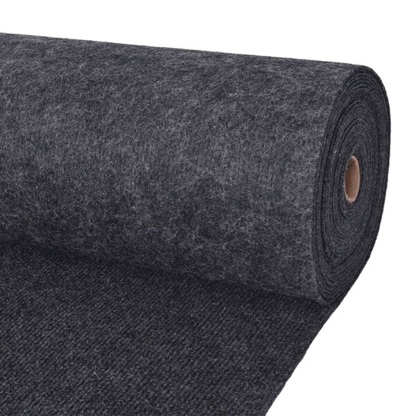 vidaXL Exhibition Carpet Rib 1.2x20 m Anthracite