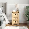 vidaXL Bedside Cabinet Corona 35x32.5x58 cm Solid Wood Pine