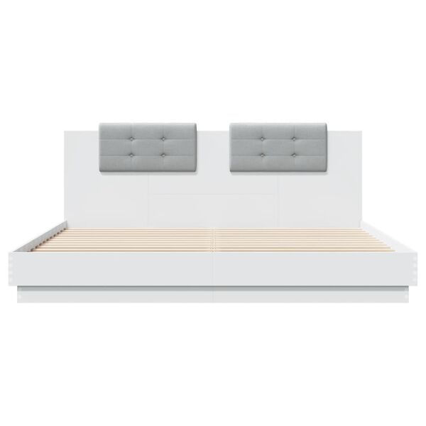 vidaXL Bed Frame without Mattress White 200x200cm