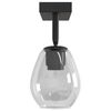 vidaXL Ceiling Spotlight Black 33 x 13 x 26 cm Glass and Metal