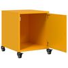 vidaXL Bedside Cabinets 2 pcs Mustard Yellow 36x39x43.5 cm Steel