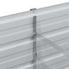 vidaXL Garden Raised Bed 100x40x45 cm Galvanized Steel Silver