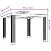 vidaXL Gazebo with Double Roof Anthracite 2.94x2.94 m Steel