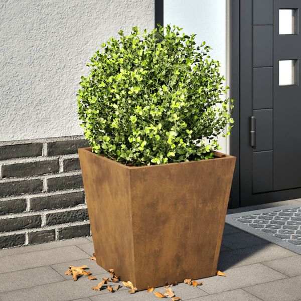 vidaXL Garden Planter 40x40x40 cm Weathering Steel