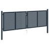 vidaXL Fence Gate Anthracite 306x125 cm Steel