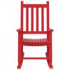 vidaXL Rocking Chair for Children Red Solid Wood Poplar
