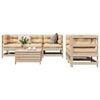 vidaXL 6 Piece Garden Sofa Set Solid Wood Pine