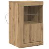 vidaXL LED Sideboard 41 x 37 x 67 cm Engineered Wood Artisan Oak
