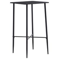 vidaXL Bar Table Black 60x60x111 cm MDF