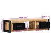 vidaXL TV Cabinet 100x30x25 cm Solid Rough Wood Mango