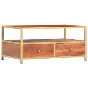 vidaXL Coffee Table 90x50x40 cm Solid Acacia Wood
