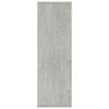 vidaXL Book Cabinet/Sideboard Concrete Grey 50x25x80 cm Engineered Wood