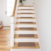 vidaXL Anti-slip Stair Mats 15 pcs Brown 60 x 25 cm PP