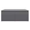 vidaXL Coffee Table High Gloss Grey 80x80x31 cm Engineered Wood
