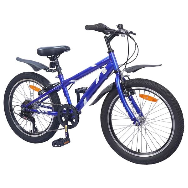 vidaXL Kids Bike 20'' 6-Speed for 6-11 Years Old Dark Blue
