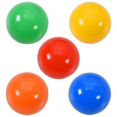 vidaXL Children Play Tunnel with 250 Balls Multicolour 245 cm Polyester