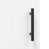 vidaXL Highboard High Gloss White 34.5x34x180 cm Engineered Wood