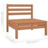 vidaXL 9 Piece Garden Lounge Set Solid Wood Pine Honey Brown