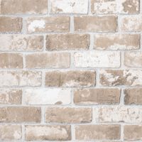 vidaXL Wallpaper 3D Brick Pattern Brown