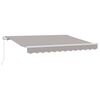 vidaXL Manual Awning 2.5 x 2 m Light Grey 100% Polyester
