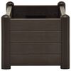 vidaXL Garden Raised Bed PP Mocha 100x43x35 cm