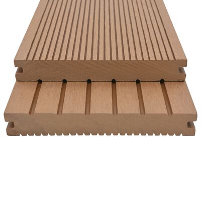 vidaXL WPC Solid Decking Boards with Accessories 26 m² 2.2 m Teak