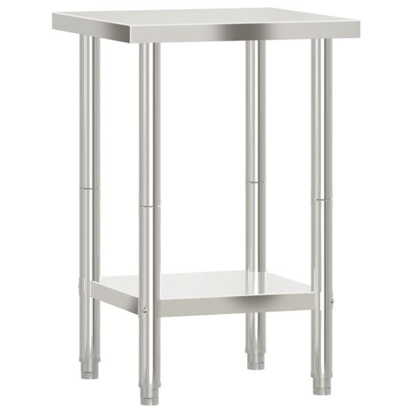 vidaXL Kitchen Work Table 55x55x85 cm Stainless Steel