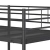 vidaXL Bunk Bed without Mattress Black 100x190 cm Steel
