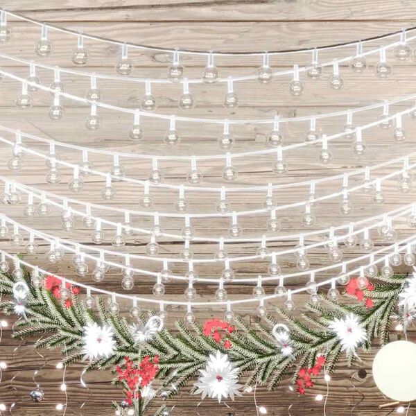 vidaXL Globe Fairy String Lights 40m 400 LED Cold White 8 Function
