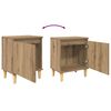 vidaXL Bedside Cabinet Artisan Oak 40 x 30 x 50 cm Engineered Wood