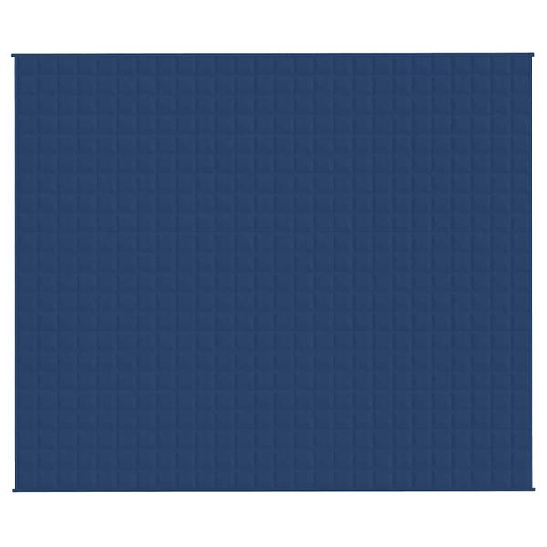 vidaXL Weighted Blanket Blue 220x260 cm 11 kg Fabric
