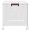 vidaXL Stackable Storage Box with Wheels 75 L 64x40x41 cm