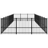 vidaXL Outdoor Dog Kennel Steel 25.4 m&sup2;