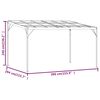 vidaXL Gazebo with Roof Anthracite 4x3x2.5 m Aluminium and Steel