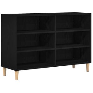 vidaXL Sideboard 103.5 x 35 x 70 cm Engineered Wood Black Oak
