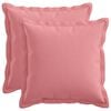 vidaXL Cushion Cover 2 pcs HOUTEN Pink 30 x 30 cm Faux Linen