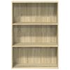 vidaXL Bookcase Sonoma Oak 80x30x114 cm Engineered Wood