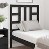 vidaXL Bed Headboard Black 81x4x100 cm Solid Wood Pine