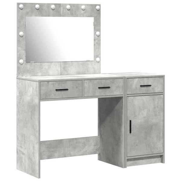vidaXL Dressing Table 2 pcs Grey 40 x 41 x 75 cm Engineered wood